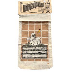 Vintage Bagtiques Sack 1983 Ducklings 10" x 19" Made in USA